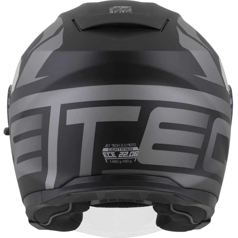 Cassida Jet Tech 2.0 RoTo avatud mootorratta kiiver matt must-hall-valge