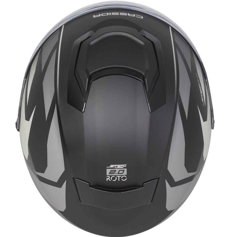 Cassida Jet Tech 2.0 RoTo avatud mootorratta kiiver matt must-hall-valge