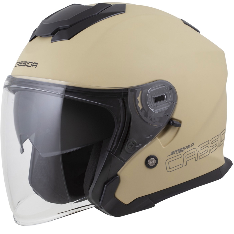 Cassida Jet Tech 2.0 RoTo avatud mootorratta kiiver matt liivamust-hall