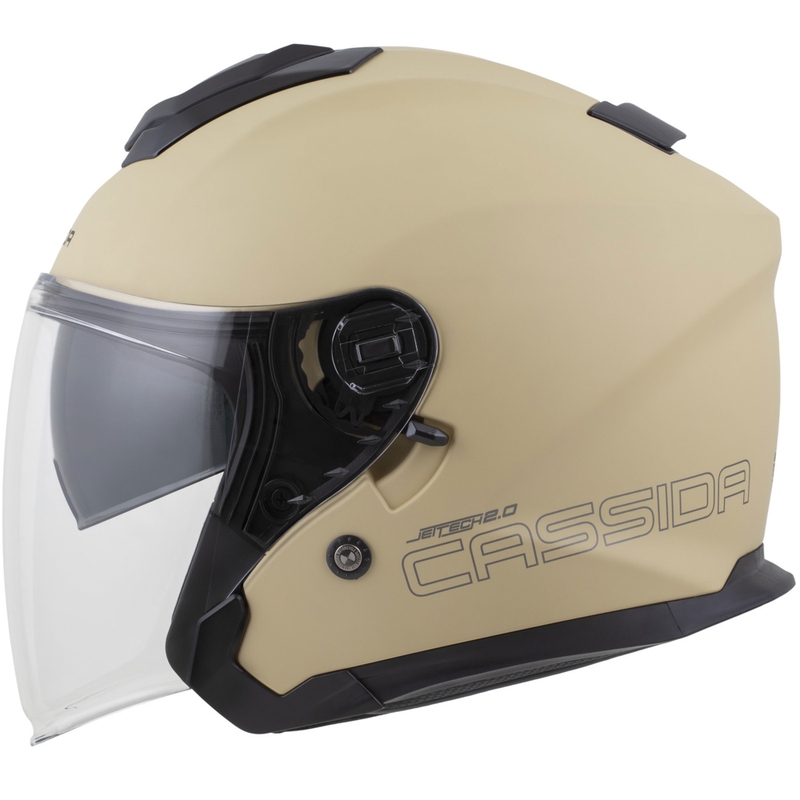 Cassida Jet Tech 2.0 RoTo avatud mootorratta kiiver matt liivamust-hall