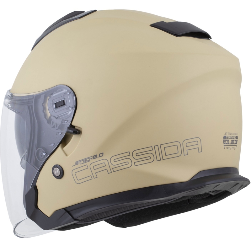 Cassida Jet Tech 2.0 RoTo avatud mootorratta kiiver matt liivamust-hall