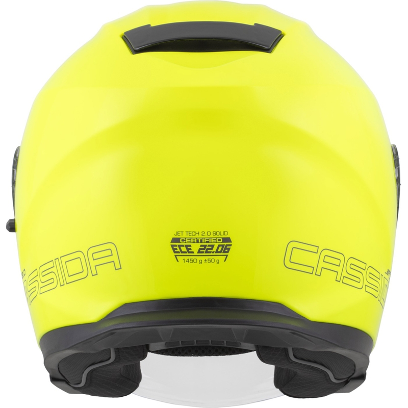 Cassida Jet Tech 2.0 RoTo fluo kollane-must-hall avatud mootorratta kiiver
