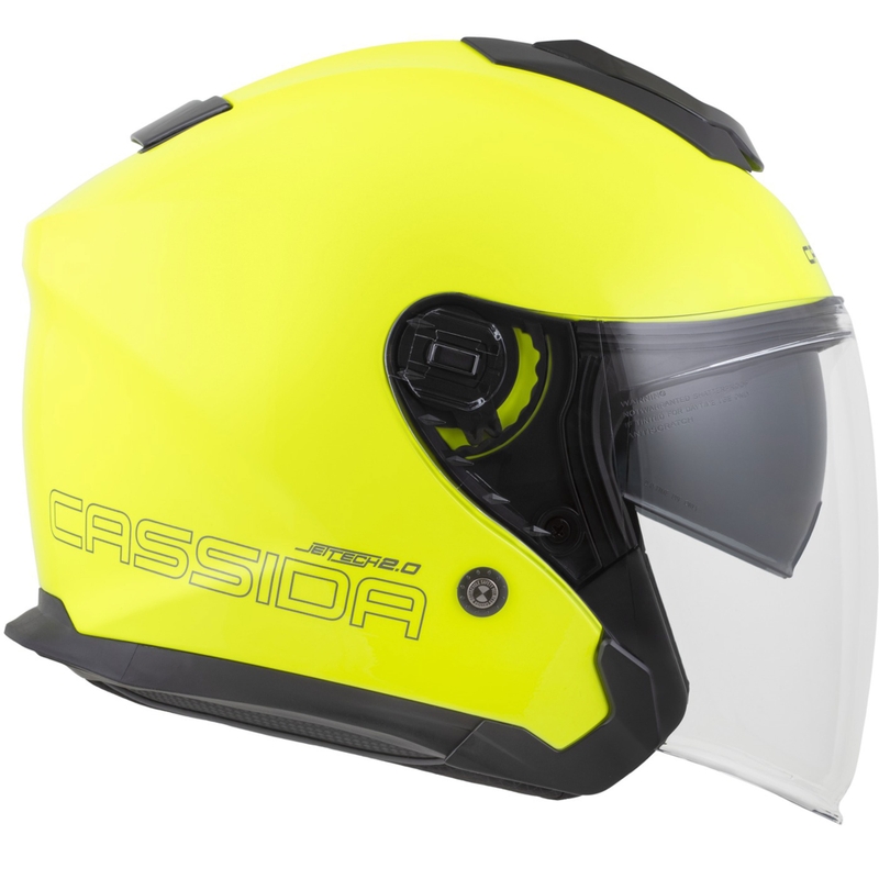 Cassida Jet Tech 2.0 RoTo fluo kollane-must-hall avatud mootorratta kiiver