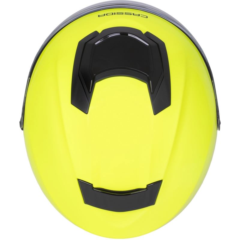 Cassida Jet Tech 2.0 RoTo fluo kollane-must-hall avatud mootorratta kiiver