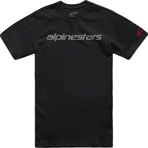 T-särk Alpinestars Linear Wordmark 2.0 CSF must-hall-punane