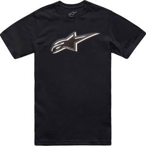 T-särk Alpinestars Ageless Shadow CSF must ja valge