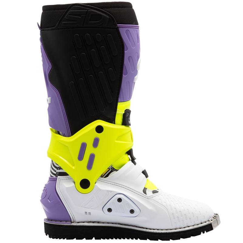 Mootorrattasaapad SiDi Crossair HD End BB002 lilla-kollane-valge