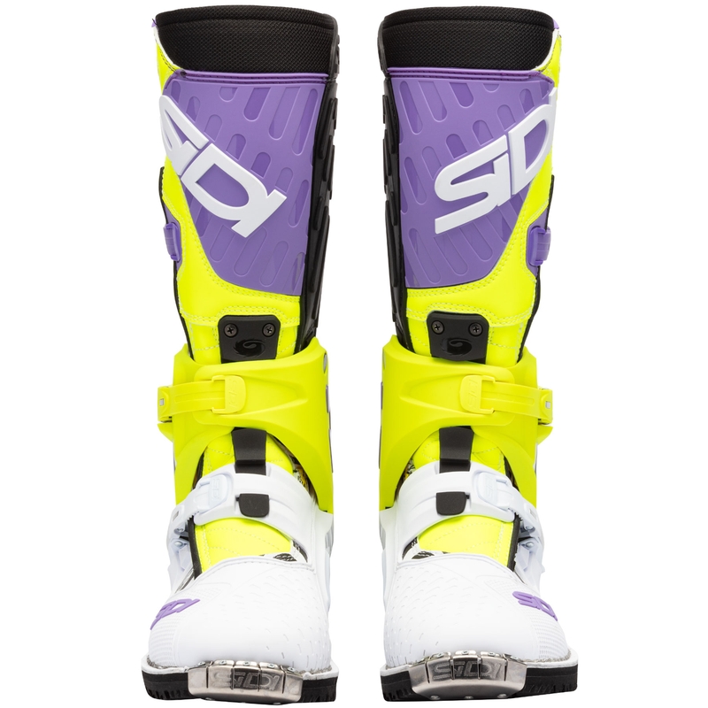Mootorrattasaapad SiDi Crossair HD End BB002 lilla-kollane-valge