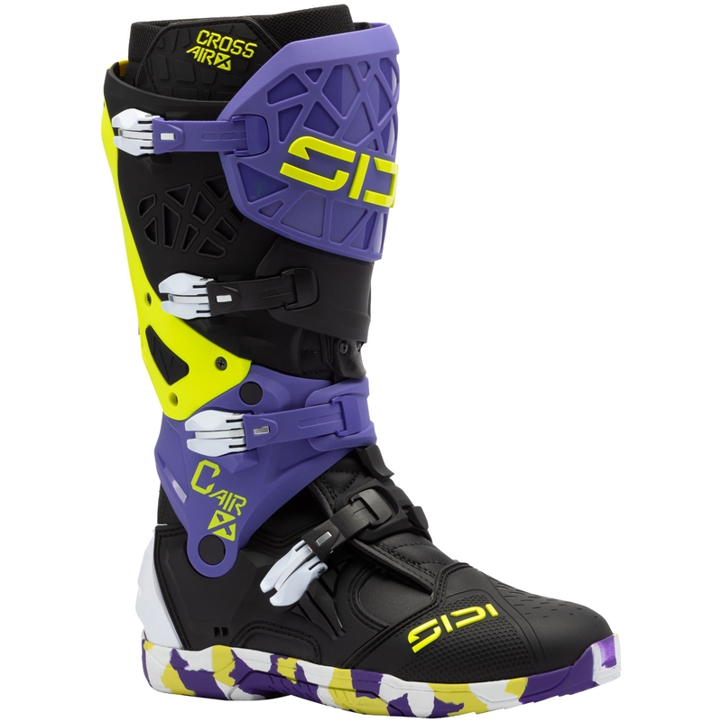 SiDi Crossair X mootorratta saapad mustad ja lillad