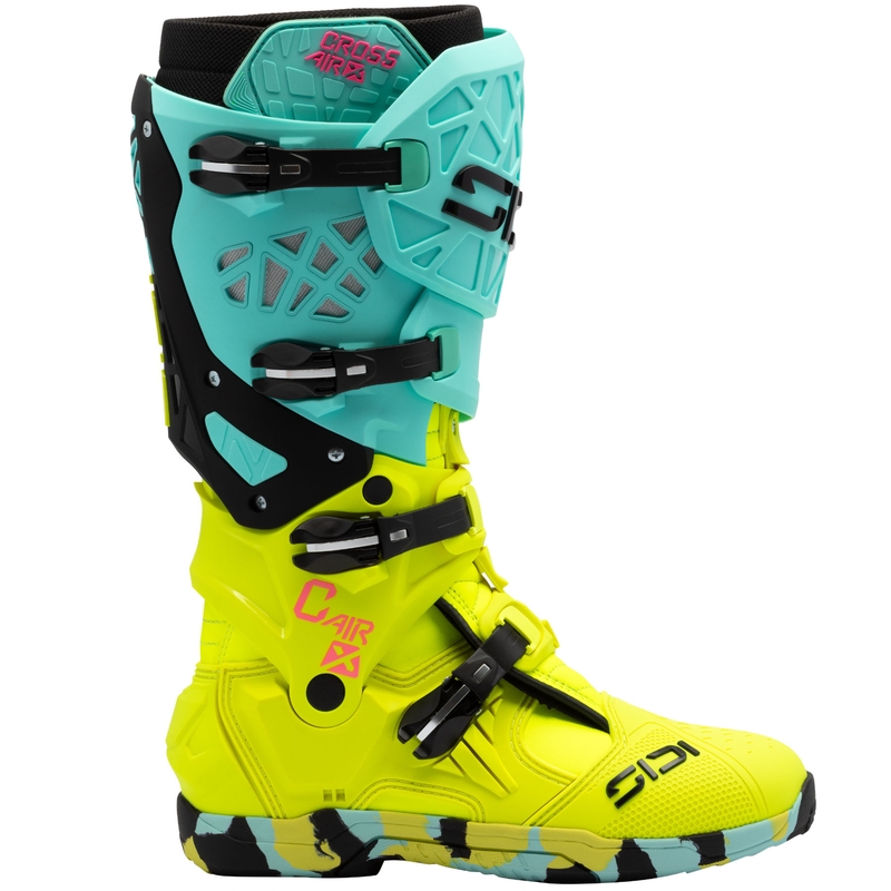 SiDi Crossair X piparmündikollased mootorratta saapad