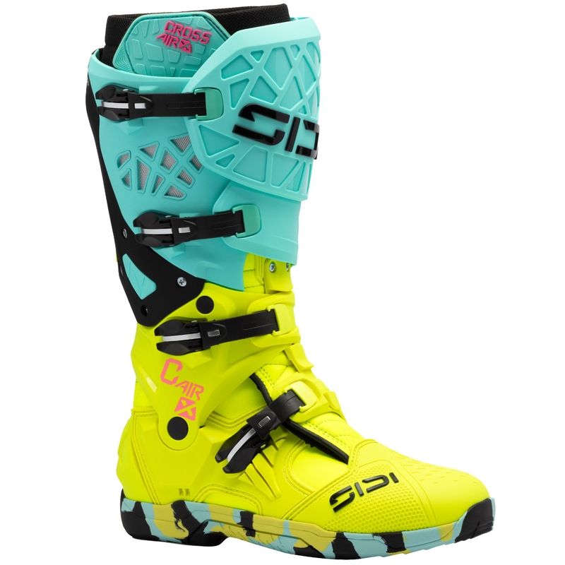 SiDi Crossair X piparmündikollased mootorratta saapad