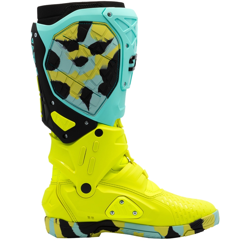 SiDi Crossair X piparmündikollased mootorratta saapad
