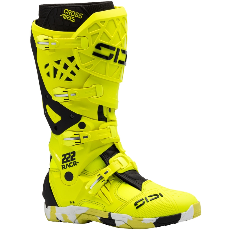 SiDi Crossair X RACR001 must-fluo kollane mootorratta saapad