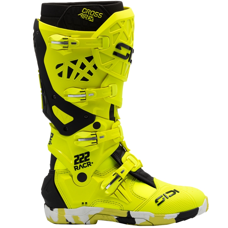 SiDi Crossair X RACR001 must-fluo kollane mootorratta saapad