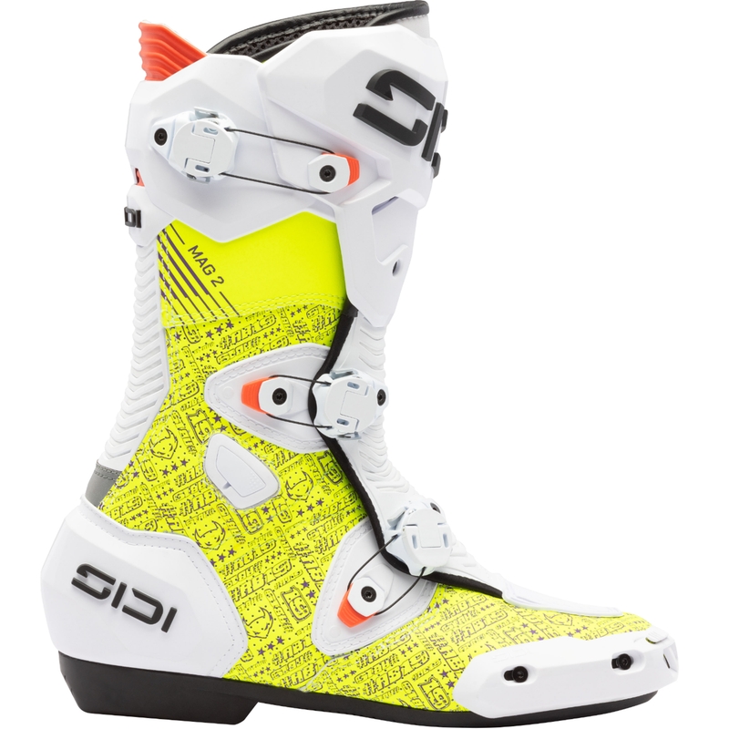 Mootorrattasaapad SiDi MAG 2 Air BTA001 valge-kollane