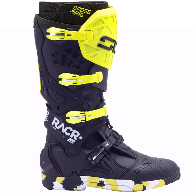 Mootorrattasaapad SiDi Crossair X RACR002 fluo kollane-must
