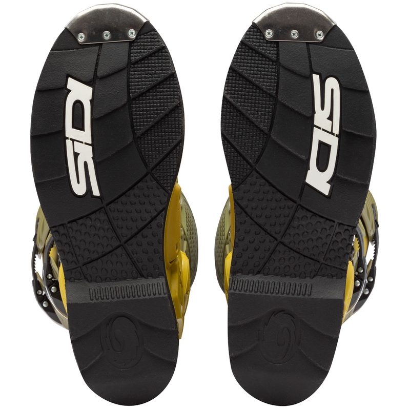 SiDi Crossfire 3 mootorrattasaapad oliiviroheline-fluo kollane
