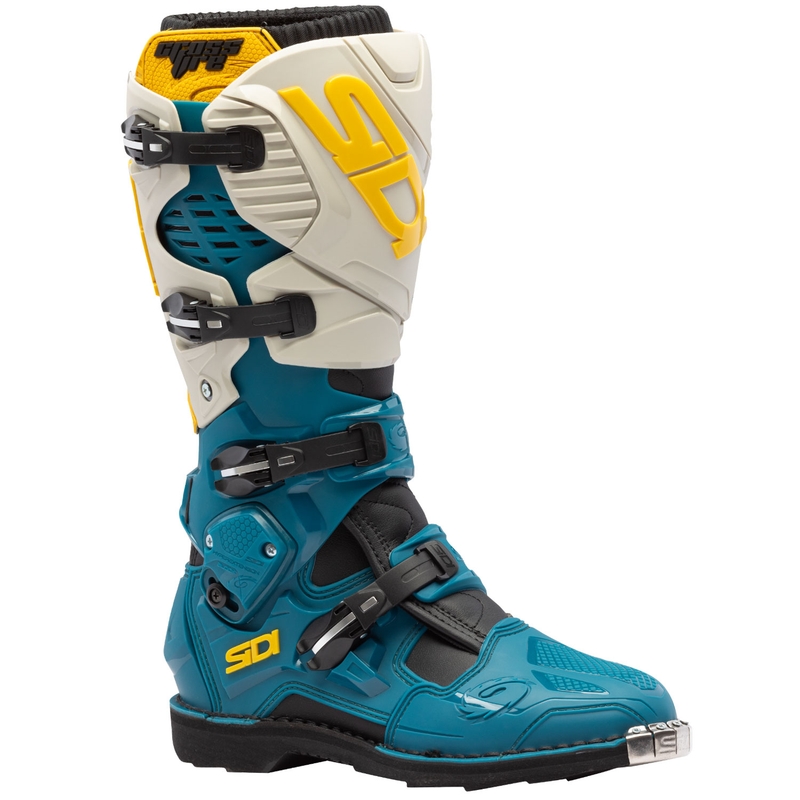 SiDi Crossfire 3 beež-sinised mootorratta saapad