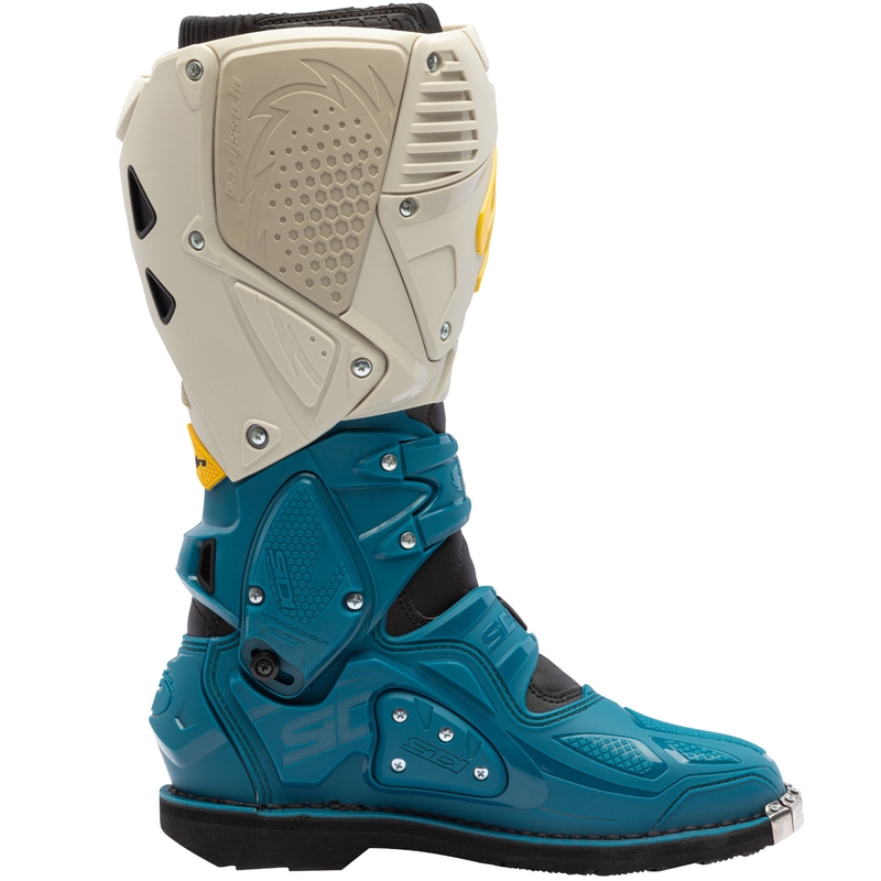 SiDi Crossfire 3 beež-sinised mootorratta saapad