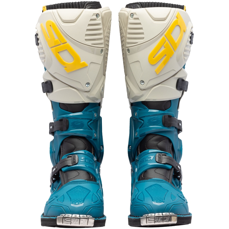 SiDi Crossfire 3 beež-sinised mootorratta saapad