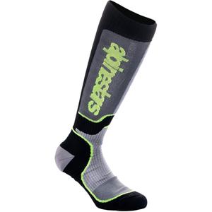 Alpinestars MX Plus must-hall-fluo kollased laste sokid