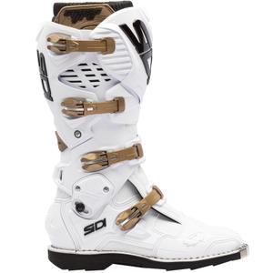 SiDi Crossfire 3 mootorrattasaapad valge-pronksiga