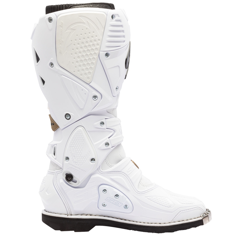SiDi Crossfire 3 mootorrattasaapad valge-pronksiga
