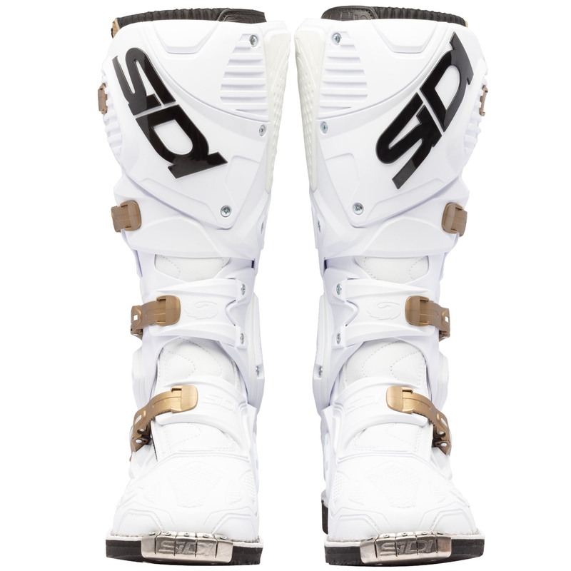 SiDi Crossfire 3 mootorrattasaapad valge-pronksiga
