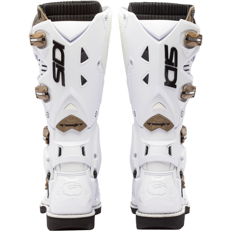 SiDi Crossfire 3 mootorrattasaapad valge-pronksiga