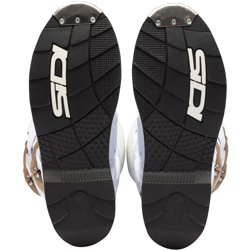SiDi Crossfire 3 mootorrattasaapad valge-pronksiga