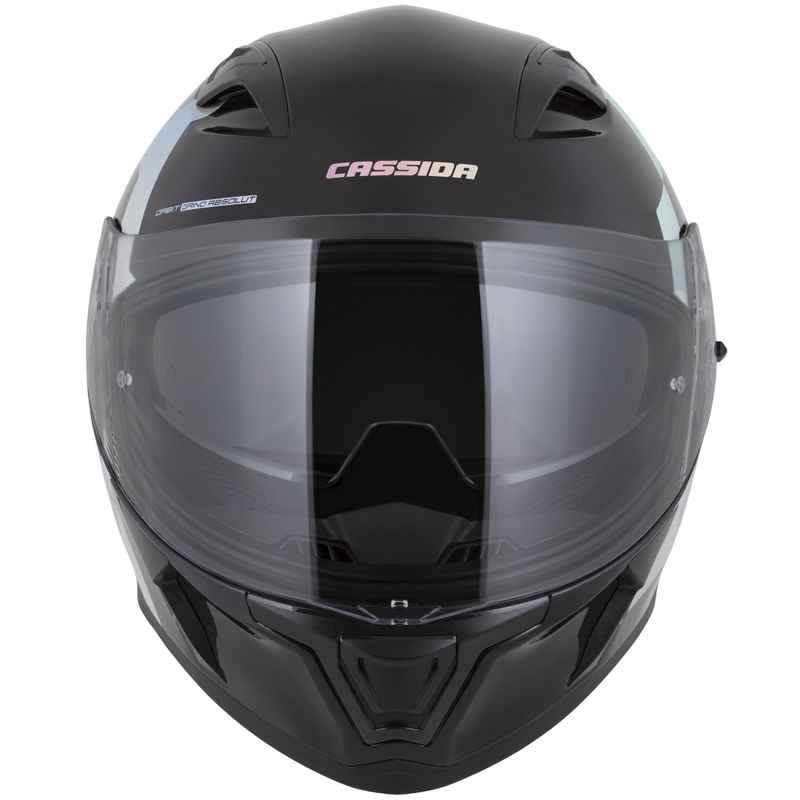 Cassida Orbit Grind Absolut Integraalne mootorratta kiiver must-hologrammne