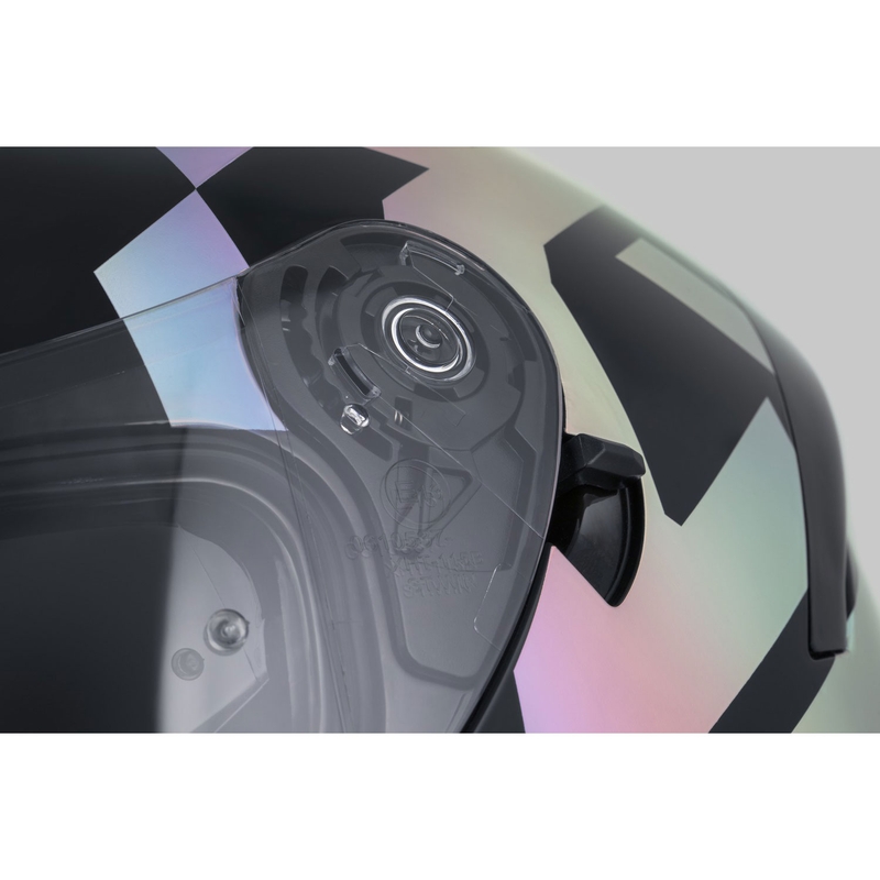 Cassida Orbit Grind Absolut Integraalne mootorratta kiiver must-hologrammne