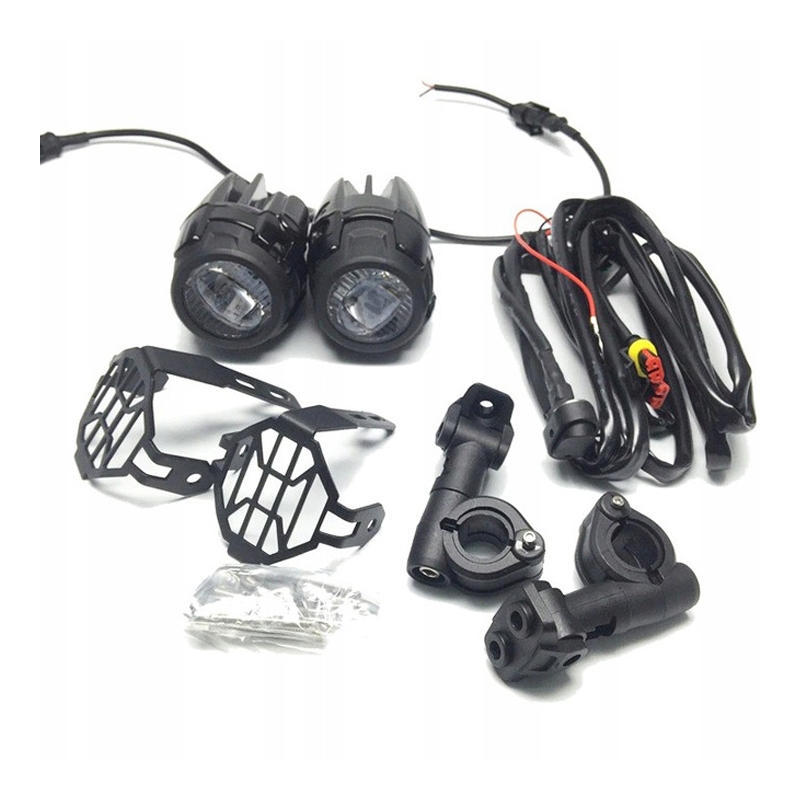 Täiendavad LED tuled St Tuning koos kaitsekattega BMW R1200 GS ja R1250 GS LC 2013-2019 jaoks