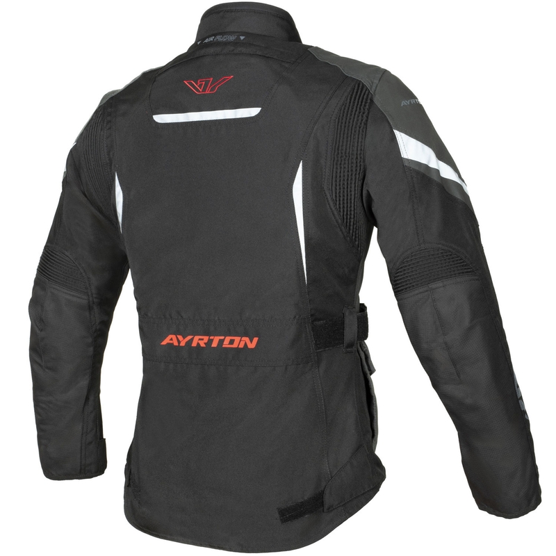 Naiste Ayrton Teressa II must-hall-fluorpunane mootorrattajope