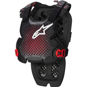 Alpinestars A-1 PRO rinnakaitse must-antratsiit-punane