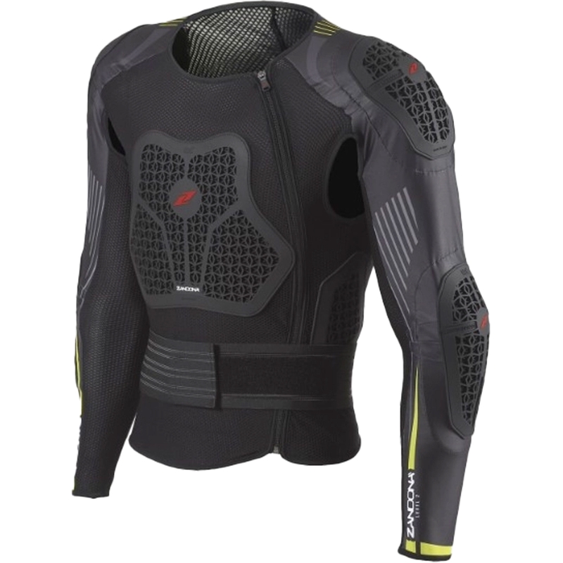 Kehakaitse Zandona Netcube X7 must-fluo kollane 170-179 cm