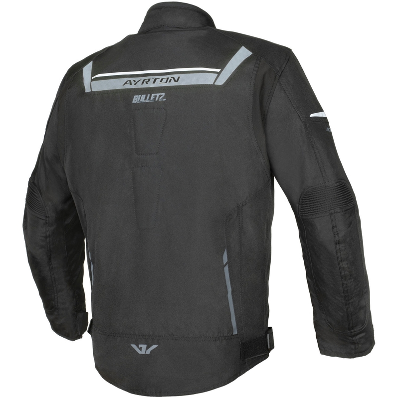 Ayrton Bullet II mootorratta jakk must-tumehall
