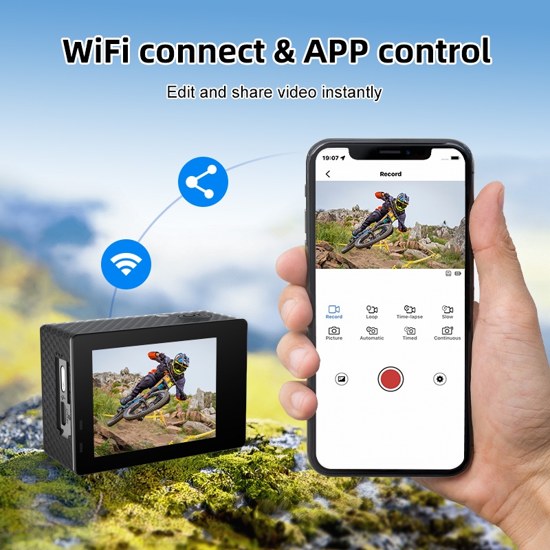MaxTo Action Cam 5k mootorrattakaamera