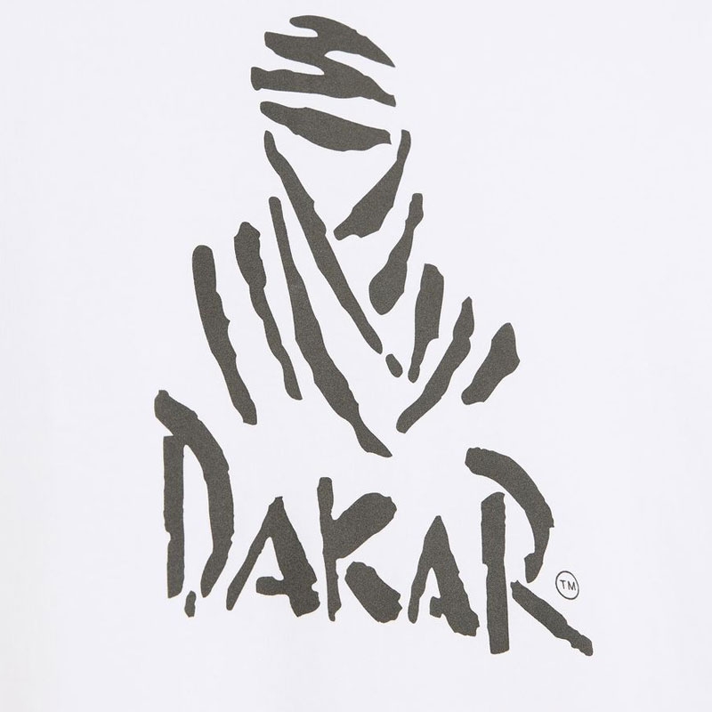 Dakari logoga 256 T-särk, valge