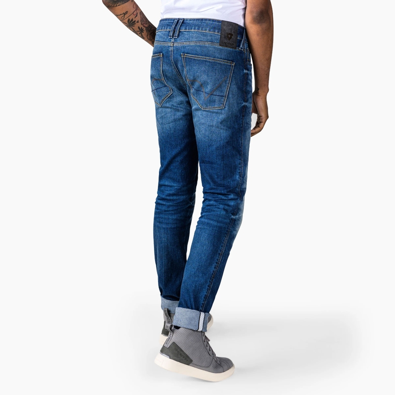 Revit Carlin SK Extra Cropped Mootorratta Teksad Sinised
