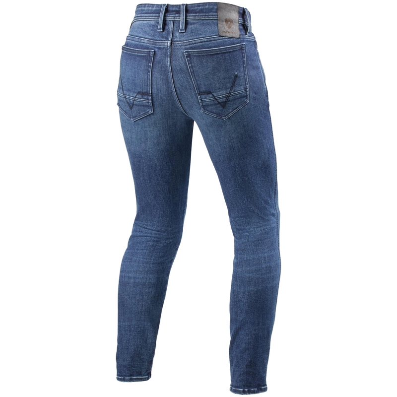Revit Piston 3 Skinny Extra Cropped Mootorratta Teksad, Sinised, Pestud