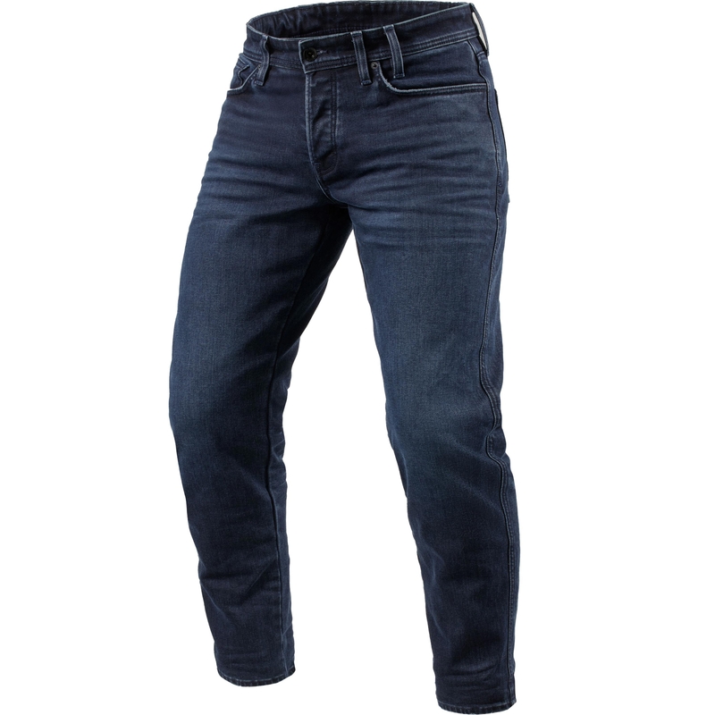 Revit Ortes TF Extra Cropped Mootorratta Teksad, Pestud Tume Sinine-Must