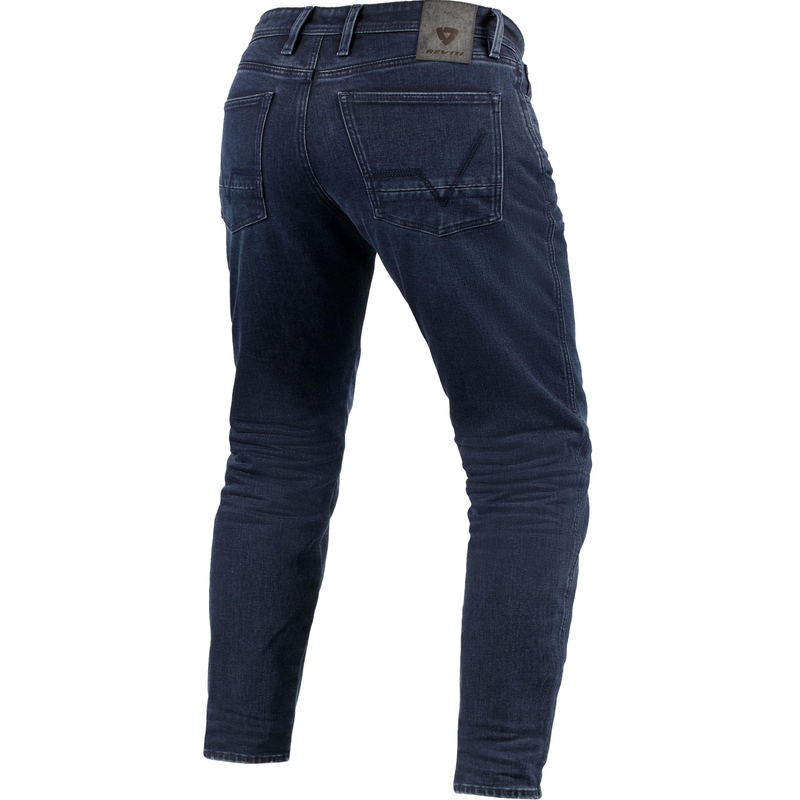 Revit Ortes TF Extra Cropped Mootorratta Teksad, Pestud Tume Sinine-Must