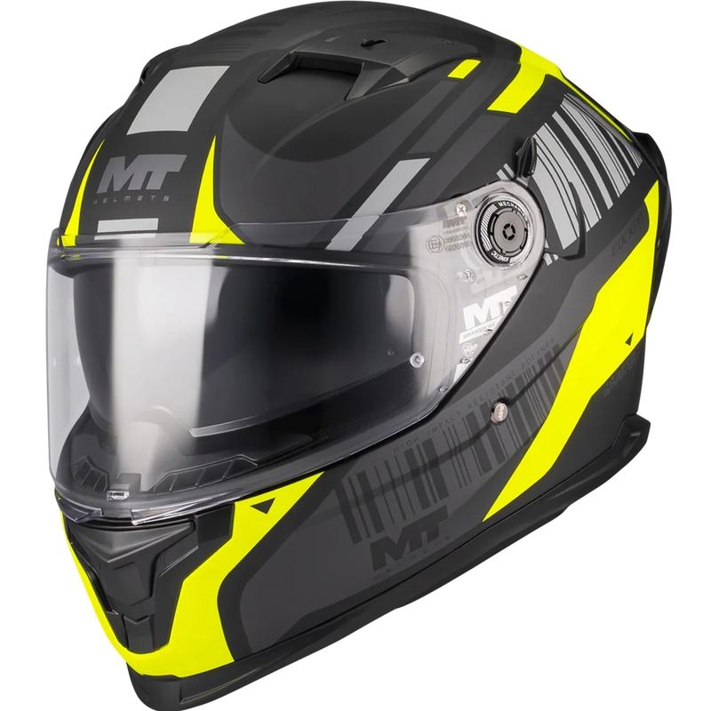 Täismaskiiver MT Braker SV Cockpit B13 matt must-hall-fluokollane