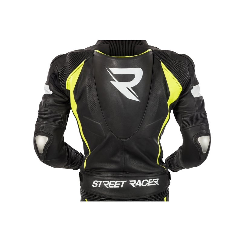 Pánská kombinéza Street Racer Fasttrack černo-bílo-fluo žlutá výprodej