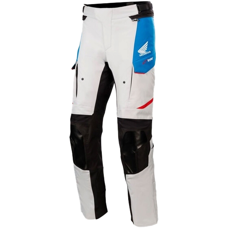 Alpinestars Andes Drystar Honda helehall-must-sinine-punased mootorratta püksid