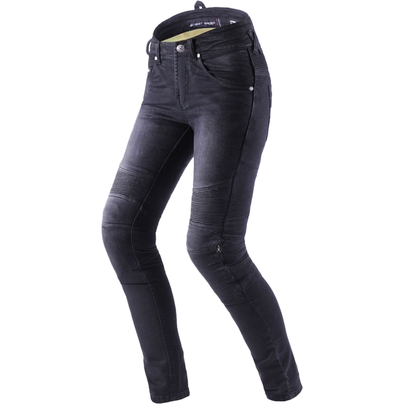 Naiste Street Racer Spike II Slim fit CE teksad mustad