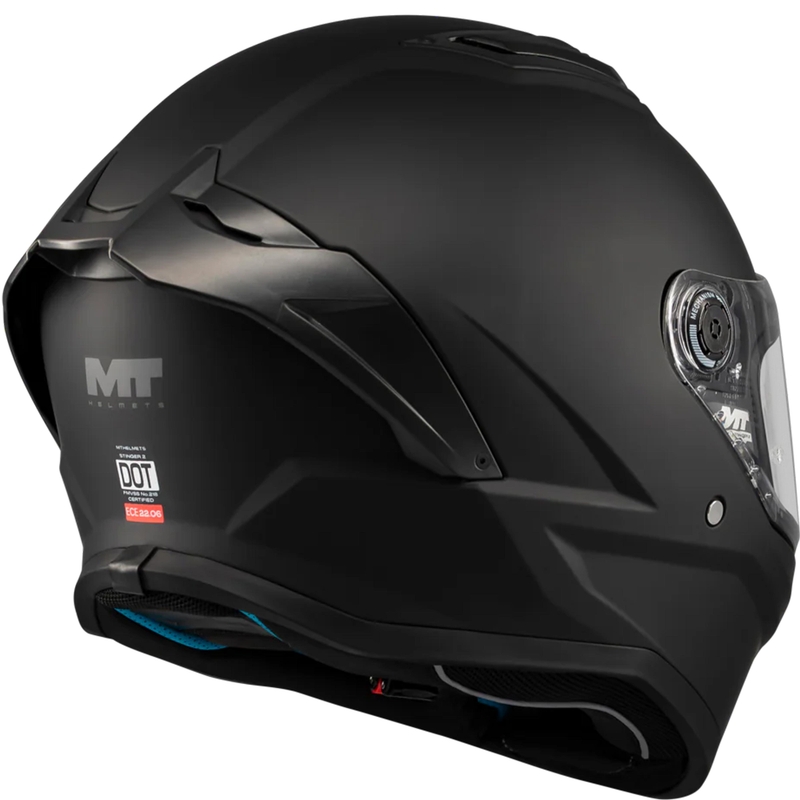 Täismaskiiver MT Stinger 2 Pure A1 matt must