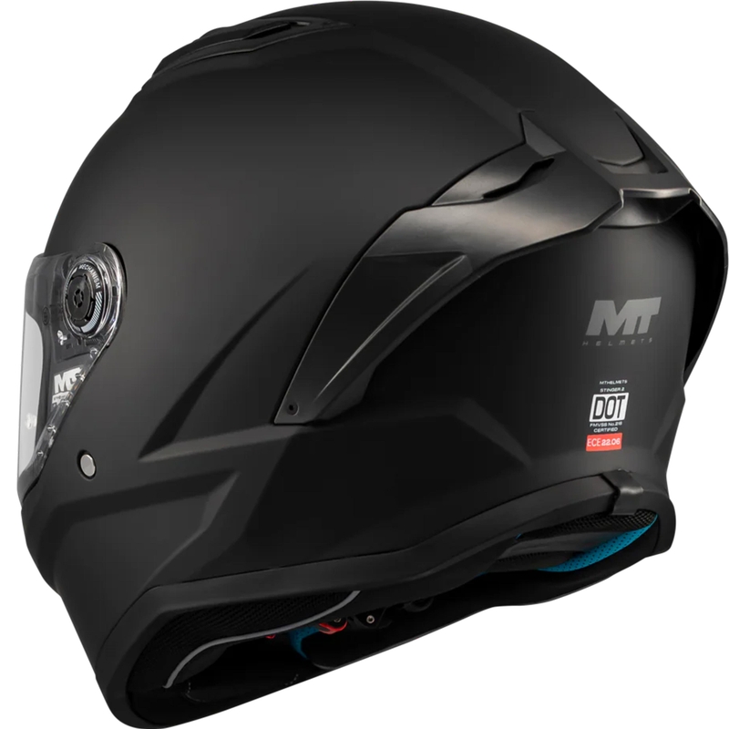 Täismaskiiver MT Stinger 2 Pure A1 matt must