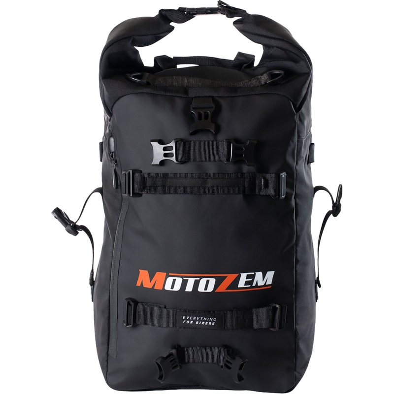 Veekindel mootorrattakott MotoZem DryBag must 27,5 l